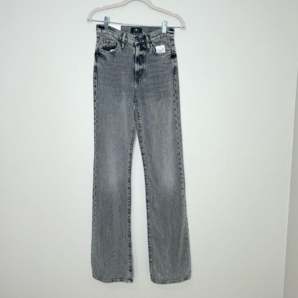 NWT 7 For All Mankind Fern Grey Easy Bootcut Jean Size 25 - Picture 3 of 9